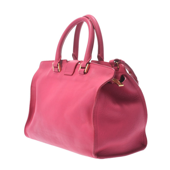 Saint Laurent Petit Cabas Handbag Smooth Calf Leather Pink - Picture 2 of 15